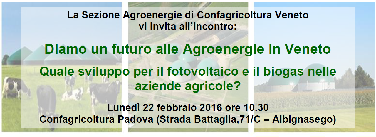 Convegno agroenergie