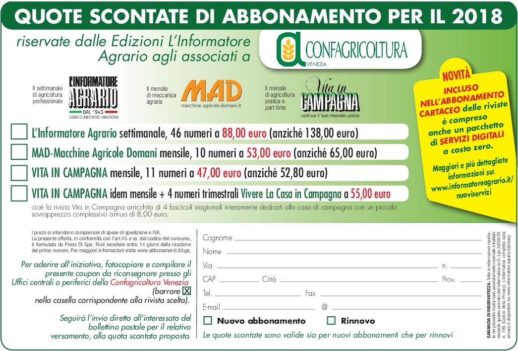 Informatore Agrario Confagricoltura VENEZIA 001