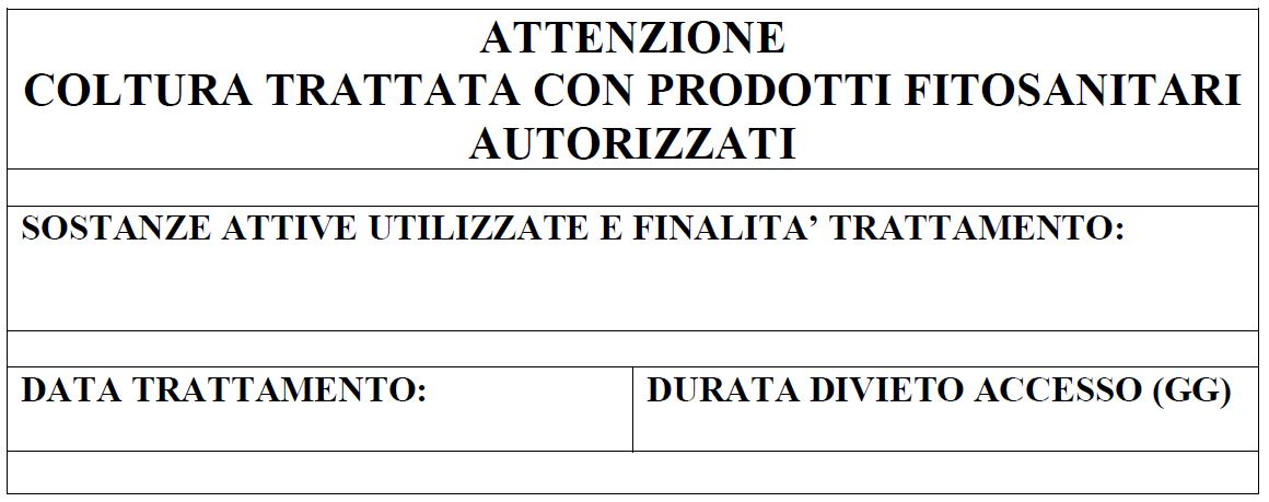 Prodotti fitosanitari: obbligo di informazione nelle aree frequentate dalla popolazione