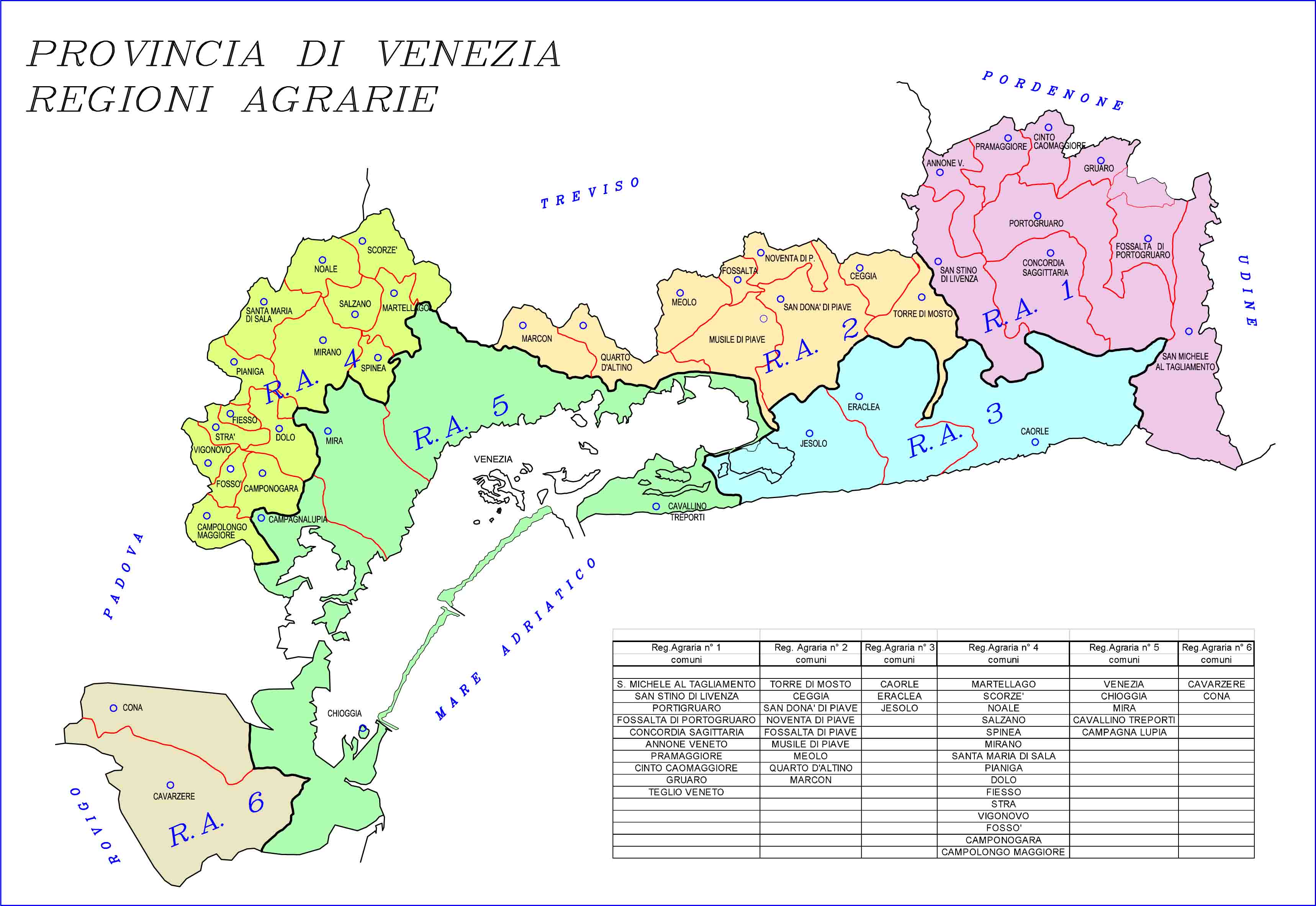 VAM Regioni agrarie 6